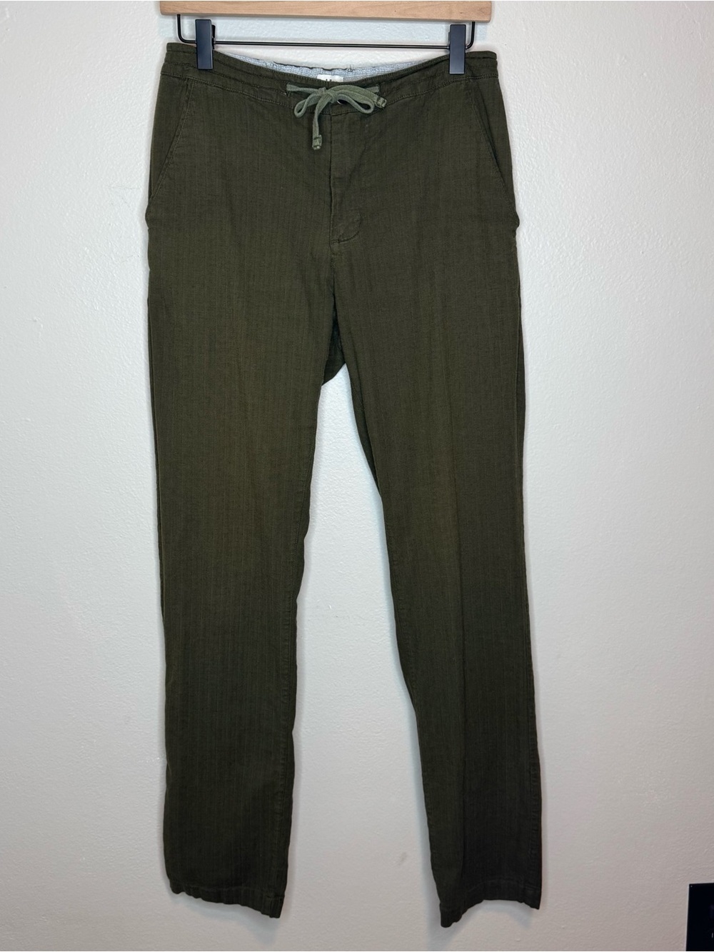 Bridge and Burn Olive Drawstring Chino Lounge Pants Green 30